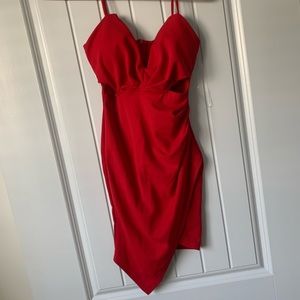 Red mini dress new with tags from fashion nova